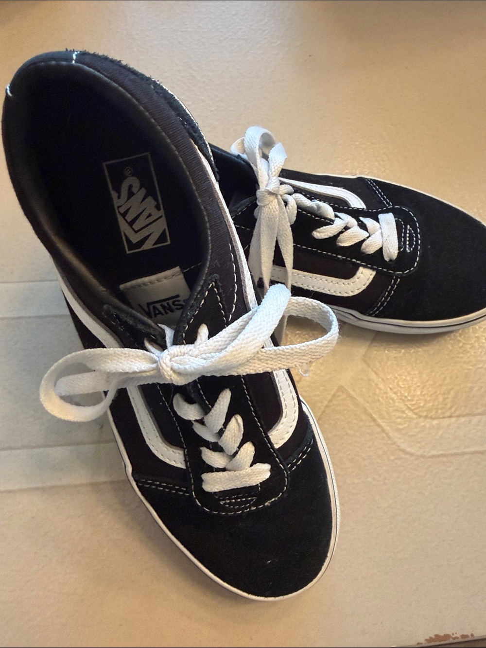 Vans Kids Black and White Old Skool Sneakers